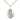 Sterling silver Guardian Angel pendant necklace 7/8 x 1/2 inches with 18 inch chain by Bliss