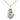 Medium sterling silver St. Jude patron saint medal necklace with 18 inch chain by Bliss Manufacturing
