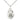 Sterling silver Catholic graduation medal necklace 7/8 x 1/2 inch pendant 18 inch chain by Bliss Manufacturing