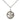 Sterling silver Catholic baptism medal necklace 5/8x1/2 inch with 18 inch chain by Bliss Manufacturing USA