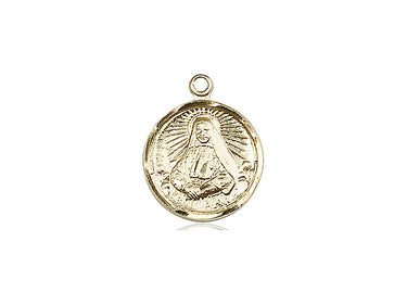 14kt Solid Gold St. Cabrini Patron Saint Medal Pendant 5/8x1/2 Small Bliss USA Handcrafted