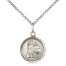 Sterling Silver Small St. Raphael the Archangel Medal Necklace 5/8 x 1/2 inches 18 inch Chain by Bliss
