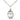 Sterling Silver Baptism Medal Necklace 3/4 inch pendant with 18 inch curb chain by Bliss Manufacturing