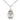 Sterling Silver Medium Catholic Crucifix Necklace 3/4 x 3/8 inch pendant on 18 inch curb chain handmade by Bliss USA