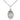 Medium Sterling Silver St. Anthony of Padua Patron Saint Medal Necklace 3/4 x 3/8 inch on 18 inch Chain by Bliss