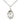 Sterling Silver St. Jude patron saint medal necklace 3/4 inch by 3/8 inch on 18 inch chain by Bliss