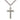Sterling Silver Medium Catholic Crucifix Necklace with 24 inch chain handmade in USA by Bliss