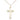 14kt gold filled medium cross necklace 1 1/8 x 5/8 inch pendant 18 inch lite curb chain USA made by Bliss