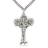Large Sterling Silver Tree of Life Crucifix Necklace with 24 inch chain by Bliss Manufacturing