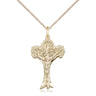 14kt Gold Filled Catholic Crucifix Necklace 1 x 5/8 inch pendant with 18 inch chain by Bliss