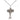 Sterling Silver Medium Catholic Crucifix Necklace 1 inch by 5/8 inch pendant on 18 inch curb chain by Bliss Manufacturing
