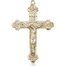 Extra Large 14kt Solid Gold Catholic Crucifix Pendant 1 7/8 x 1 1/4 inches handmade by Bliss Manufacturing