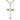 14kt Gold Filled Large Cross Necklace 1 5/8 x 7/8 inches with 24 inch curb chain by Bliss Manufacturing