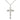 Large Sterling Silver Cross Necklace 1 1/4 x 5/8 on 18 inch chain handmade by Bliss Manufacturing USA
