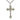 Extra large sterling silver Catholic crucifix necklace with 2 1/8 x 1 1/4 inch pendant on 24 inch chain handmade by Bliss