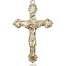 14kt Solid Gold Large Catholic Crucifix Pendant 1 5/8 x 1 inch handcrafted by Bliss Manufacturing
