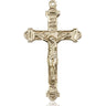 14kt Solid Gold Extra Large Catholic Crucifix Pendant 1 7/8 x 1 inch handcrafted by Bliss USA