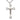 Extra Large Sterling Silver Crucifix Necklace 2 3/8 x 1 3/8 inches with 24 inch chain by Bliss USA