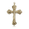 14kt Solid Gold Medium Crucifix Pendant 1 x 5/8 inches handcrafted by Bliss