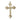 14kt solid gold Catholic crucifix pendant, medium 1⅛ inch x ¾ inch, handcrafted in USA by Bliss Manufacturing