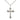 Sterling silver Catholic crucifix necklace, medium 1⅛ inch x ¾ inch pendant, 18 inch curb chain, handcrafted USA by Bliss