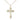 14kt Gold Filled Medium Cross Necklace 1.125 x 0.75 inch pendant with 18 inch chain by Bliss