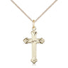 14kt gold filled lite curb chain necklace 18 inch length with 3/4 inch links handcrafted by Bliss