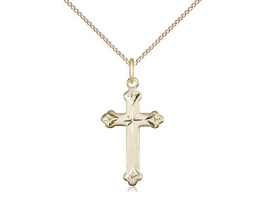 14kt gold filled lite curb chain necklace 18 inch length with 3/4 inch links handcrafted by Bliss