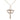14kt Gold Filled Wedding Rings Cross Necklace 1 1/8 x 3/4 inches on 18 inch chain by Bliss