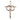 14kt Solid Gold Wedding Rings Cross Pendant 1 1/8 x 3/4 inches handcrafted by Bliss
