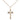 14kt Gold Filled Large Cross Necklace 1.5 x 0.875 inch pendant on 18 inch curb chain by Bliss