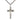 Large sterling silver crucifix necklace 1 1/4 x 5/8 inch pendant 24 inch chain by Bliss