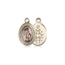 Small 14kt solid gold Miraculous Medal pendant 1/2 inch by Bliss Manufacturing