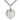 Sterling Silver St. Jude Thaddeus patron saint medal necklace 7/8 x 3/4 inches with 24 inch chain handcrafted by Bliss Manufacturing USA