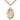 14kt Gold Filled Guardian Angel pendant necklace with 24 inch curb chain handcrafted by Bliss USA