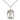Sterling silver St. Christopher patron saint medal necklace with 18 inch chain by Bliss Manufacturing