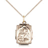 14kt Gold Filled St. Anthony Patron Saint Medal Necklace 3/4 x 1/2 inch with 18 inch Chain by Bliss