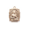 14kt Solid Gold St. Gerard Patron Saint Medal Pendant 5/8 x 1/2 by Bliss Manufacturing