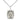 Small sterling silver St. Joan of Arc patron saint medal necklace with 18 inch curb chain by Bliss