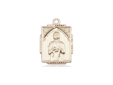 14kt Solid Gold Small St. Kateri Tekakwitha Medal Pendant 5/8 x 1/2 inches Handcrafted by Bliss