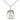 Sterling Silver St. Kateri Tekakwitha patron saint medal necklace 5/8 x 1/2 inch with 18 inch chain by Bliss
