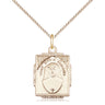14kt Gold Filled Medium St. Maria Faustina Medal Necklace 3/4 x 1/2 pendant on 18 inch chain by Bliss