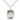 Sterling silver St. Maria Faustina patron saint medal necklace, 3/4 x 1/2 inch pendant on 18 inch chain, Bliss Manufacturing