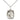 Small Sterling Silver St. Theresa Medal Necklace 5/8 x 1/2 inch with 18 inch chain by Bliss Manufacturing