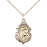14kt Gold Filled Blessed Teresa of Calcutta medal necklace with 18 inch chain by Bliss Manufacturing