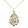 14kt Gold Filled St. Gerard Majella patron saint medal necklace 3/4 inch for expectant mothers by Bliss Manufacturing