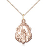 14kt Gold Filled St. Joan of Arc patron saint medal necklace 3/4x1/2 with 18 inch chain by Bliss