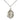 Medium Sterling Silver Miraculous Medal Necklace 3/4 x 1/2 inch with 18 inch chain by Bliss