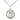 Sterling silver Our Lady of Loretto medal necklace with 3/4 x 5/8 pendant on 18 inch chain by Bliss