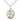 Sterling silver St. Dorothy patron saint medal necklace, 3/4 x 5/8 inches, 18 inch chain, Bliss Manufacturing